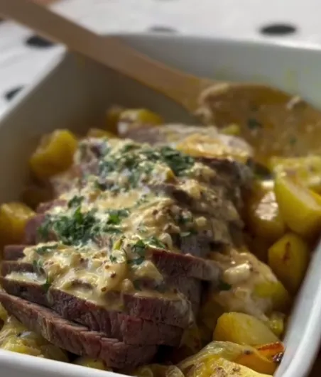 Maminha ao molho mostarda